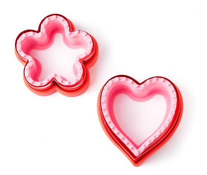 Lekkabox Sandwich Cutter, Herzchen & Blumen