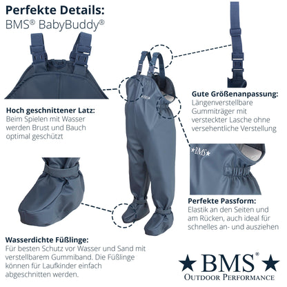 Produktdetails vom BMS BabyBuddy Navy mit wasserdichten Eigenschaften