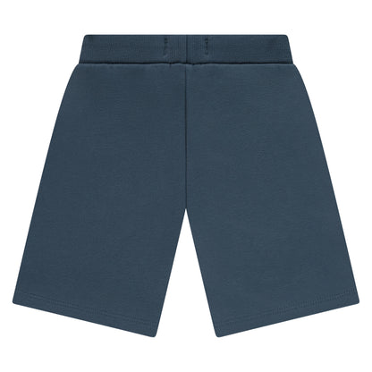 Rückseite Boys Sweatshort Water Blau Stains and Stories Kinder Shorts Bio Baumwolle Schweiz