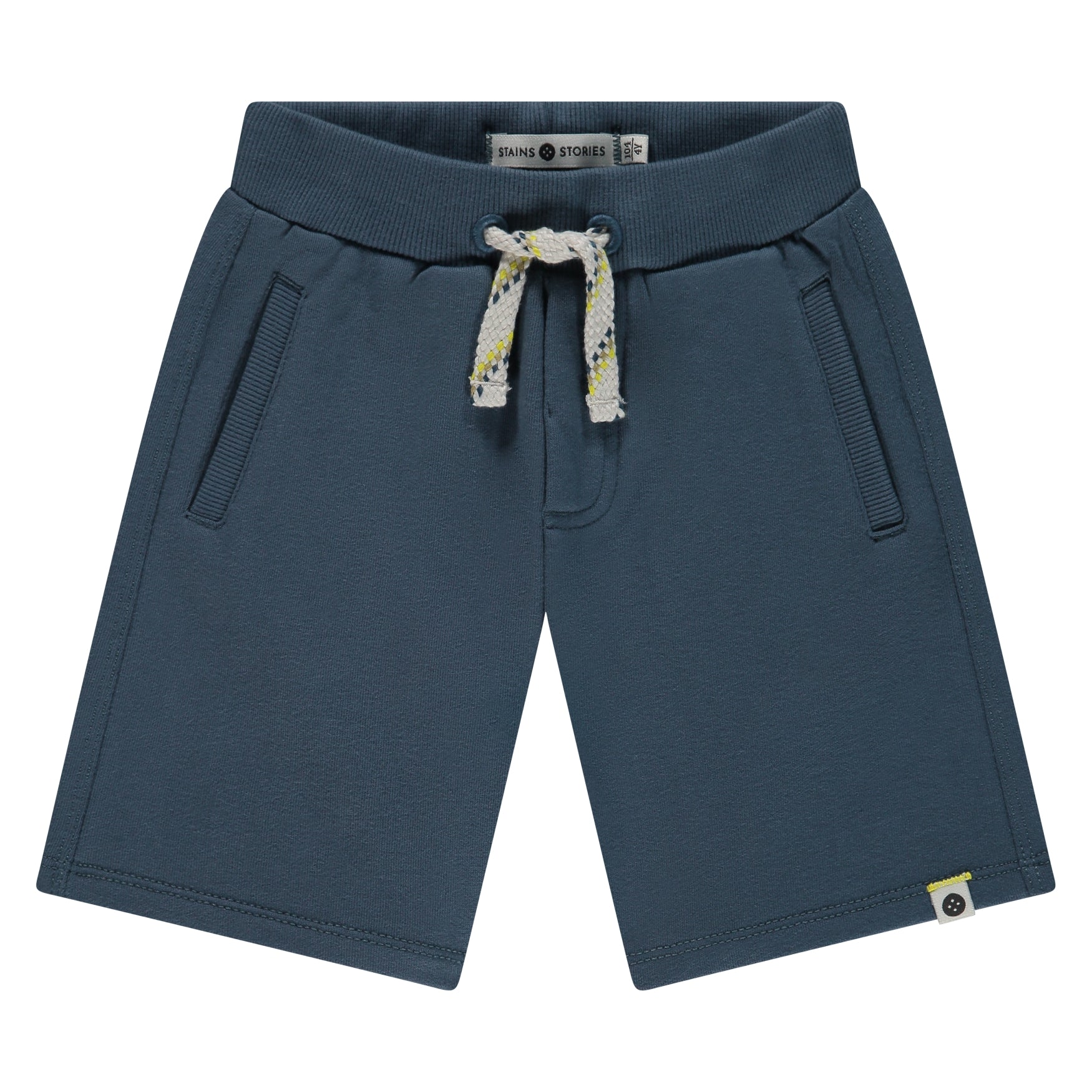 Boys Sweatshort Water Blau von Stains and Stories nachhaltige Kinder Shorts Bio Baumwolle Kinderladen Winterthur