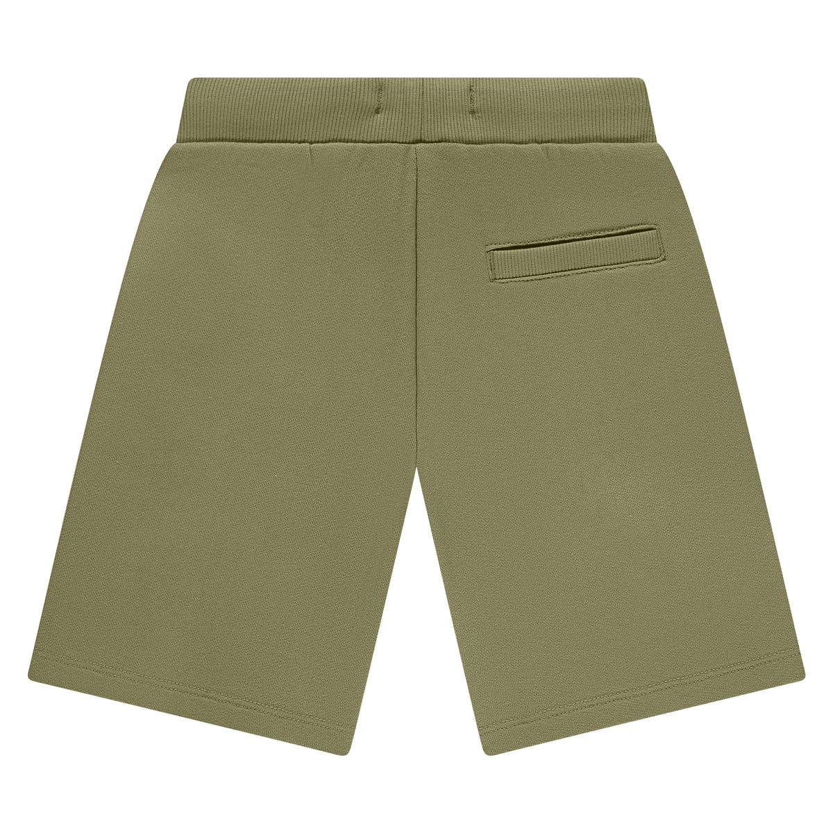 Rückseite Boys Sweatshort Wide Fit Grass Stains and Stories Kinder Shorts Bio Baumwolle Schweiz