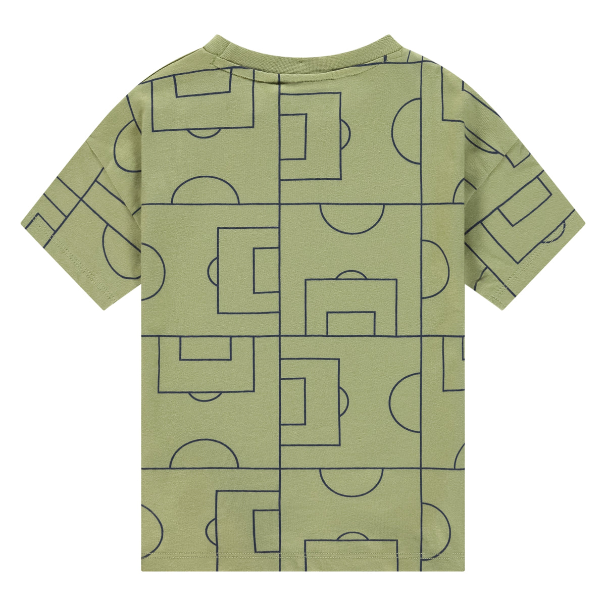 Rückseite Boys T-Shirt Grass von Stains & Stories nachhaltiges Kinder T-Shirt Bio Baumwolle Schweiz