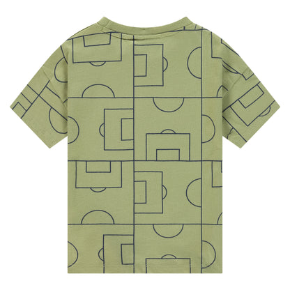 Rückseite Boys T-Shirt Grass von Stains & Stories nachhaltiges Kinder T-Shirt Bio Baumwolle Schweiz