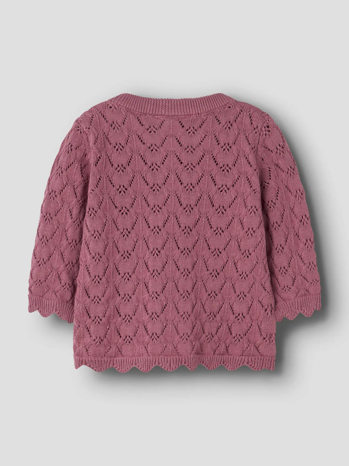 NAME IT rosa Strickcardigan aus Baumwolle Rückansicht, im Bärechind Winterthur Zürich Schweiz kaufen