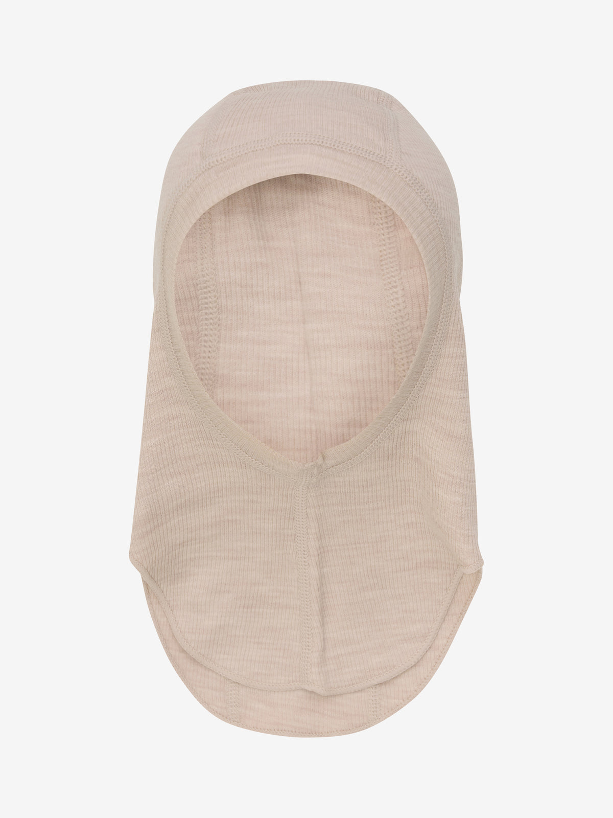 Vorderansicht der doppellagigen CeLaVi Balaclava in Rose Dust – im Bärechind Winterthur, Zürich, Schweiz.
