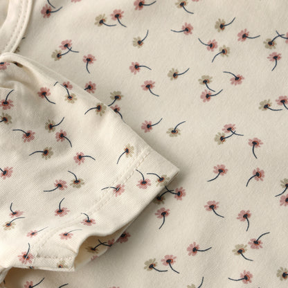CeLaVi Bambus Body kurzarm Detail mit Blumen-Print für Babys, Bärechind Winterthur Zürich Schweiz
