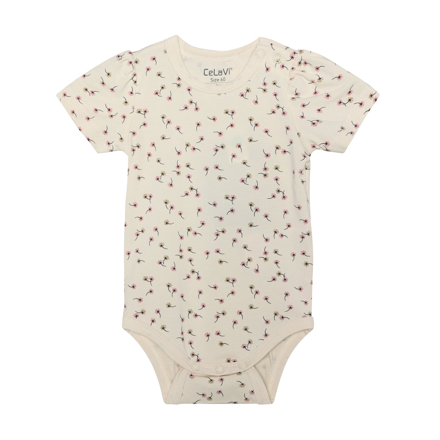 CeLaVi Bambus Body kurzarm mit Blumen-Print für Babys, Bärechind Winterthur Zürich Schweiz
