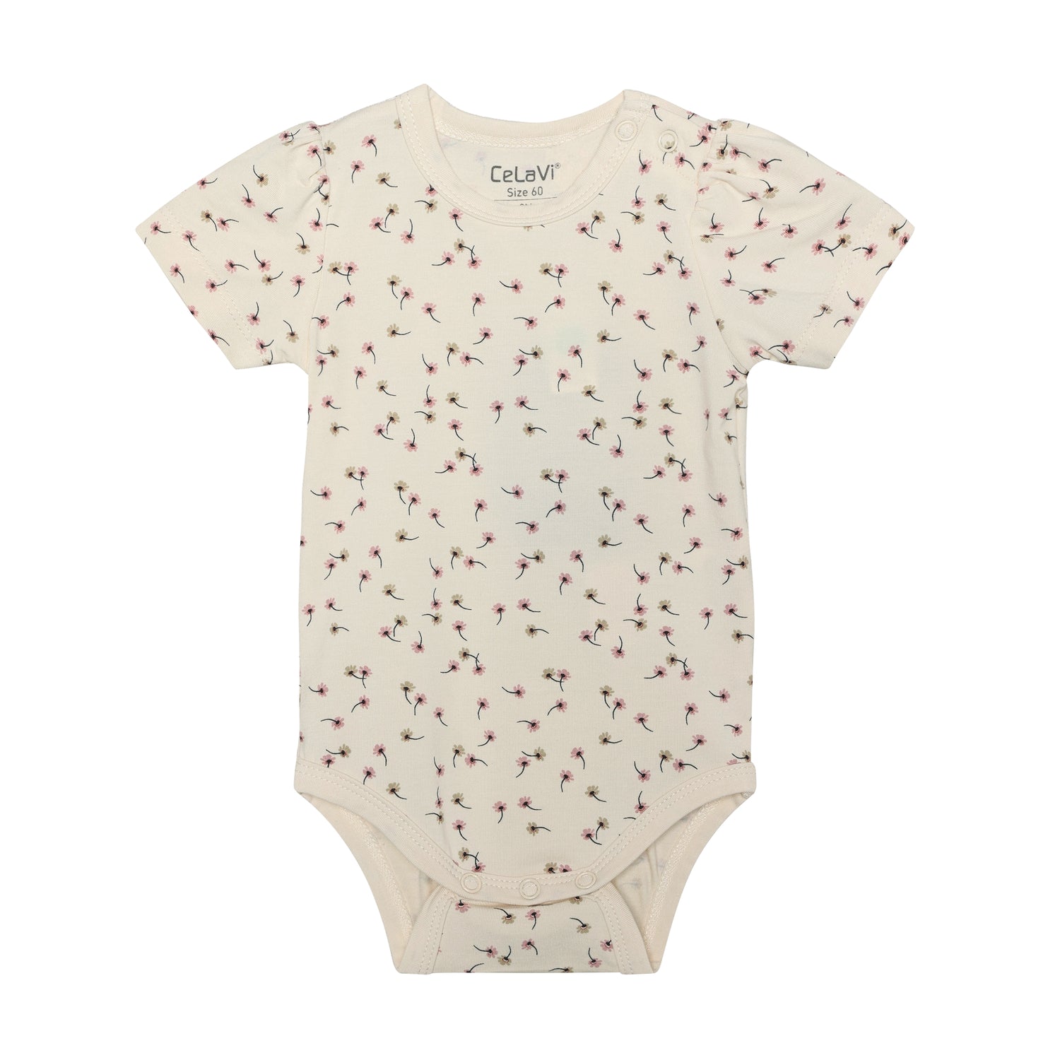 CeLaVi Bambus Body kurzarm mit Blumen-Print für Babys, Bärechind Winterthur Zürich Schweiz