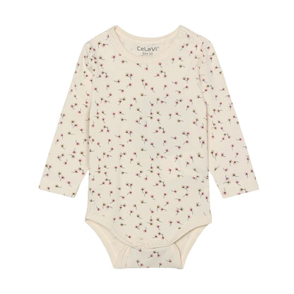 CeLaVi Bambus Body langarm mit Blumen-Print für Babys, Bärechind Winterthur Zürich Schweiz