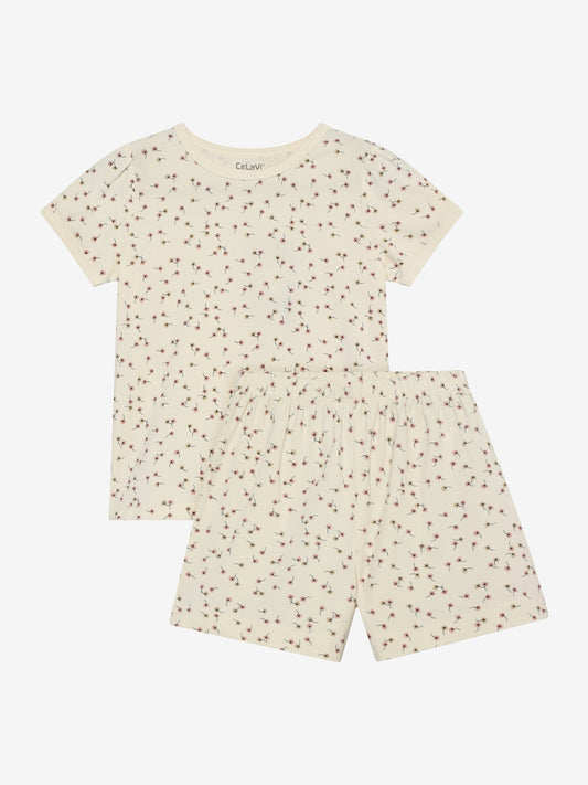 CeLaVi Bambus Pyjama-Set mit Blumen-Print für Kinder, Bärechind Winterthur Zürich Schweiz
