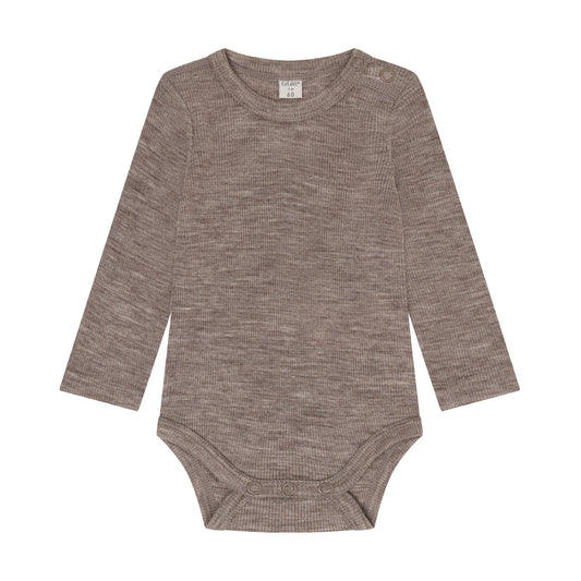 CeLaVi Merino-Langarmbody in der Farbe Walnut