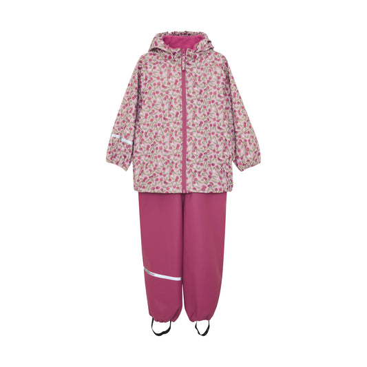 CeLaVi Regenbekleidungsset für Kinder in Rosa mit Jacke und Hose, Bärechind Winterthur, Zürich, Schweiz