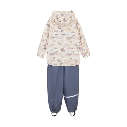 Detailansicht CeLaVi Regenjacke mit Weltall-Print und reflektierenden Elementen, Bärechind Winterthur Zürich Schweiz