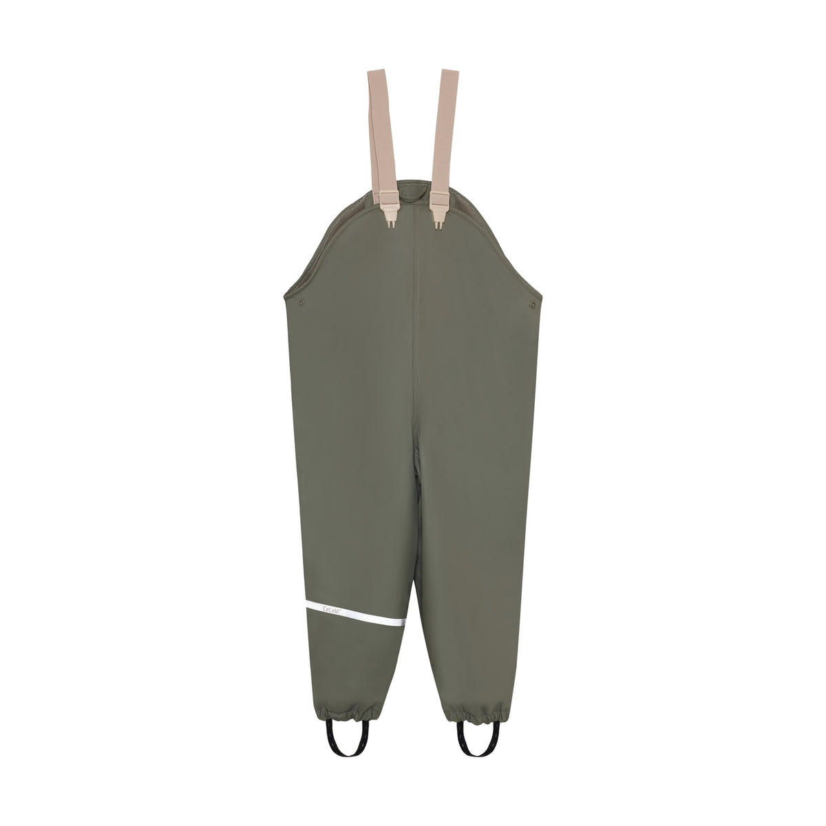 Regenhose des Sets mit verstellbaren Hosenträgern