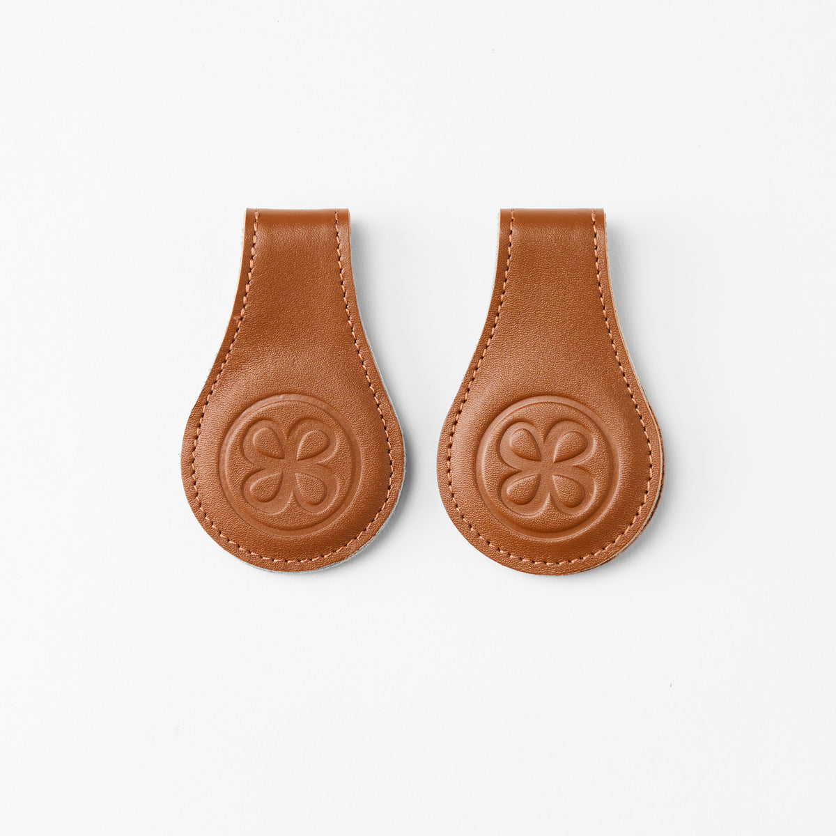 Cloby Kinderwagen Clips aus Kunstleder im 2er Set