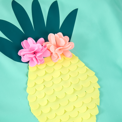 Detail Ananas Color Kids Badeanzug mint Kinder Sommerkleidung Schweiz