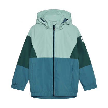 Color Kids Regenjacke Colorblock Coronet Blue nachhaltige Kinderkleider Winterthur Bärechind