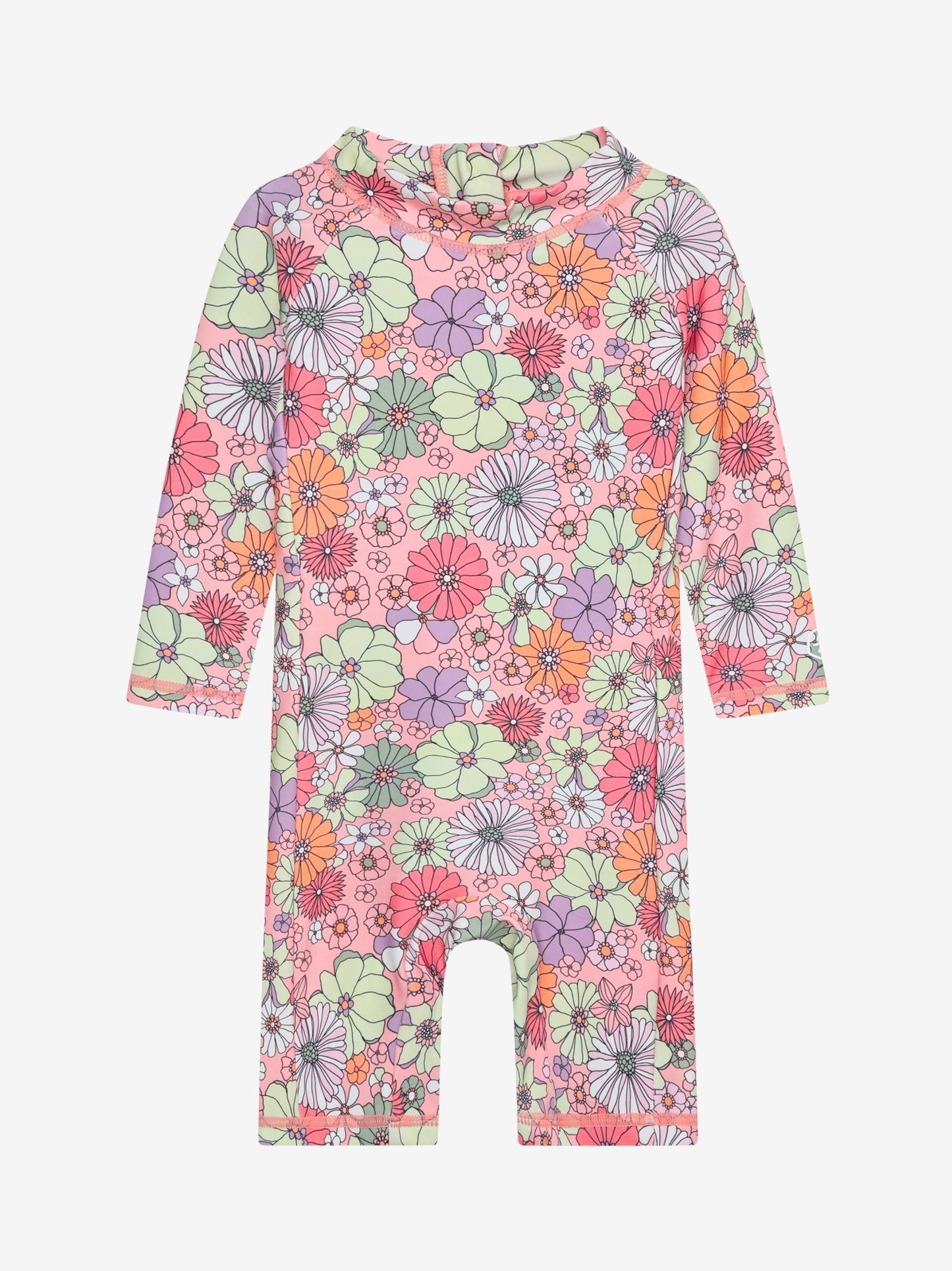 Color Kids UV Anzug Blumen rosa Baby Badeanzug Kinderkleider Winterthur Bärechind