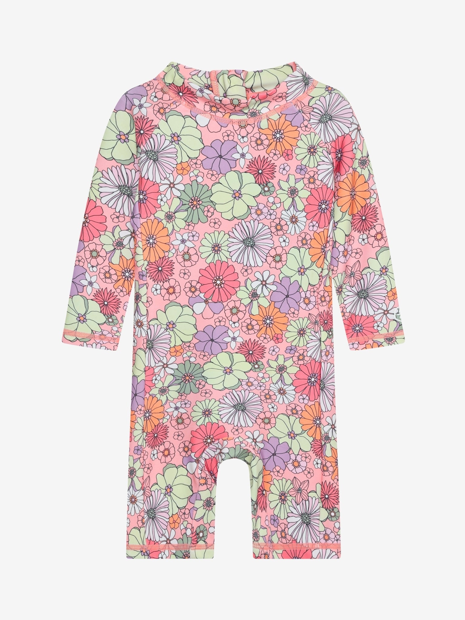 Color Kids UV Anzug Blumen rosa Baby Badeanzug Kinderkleider Winterthur Bärechind