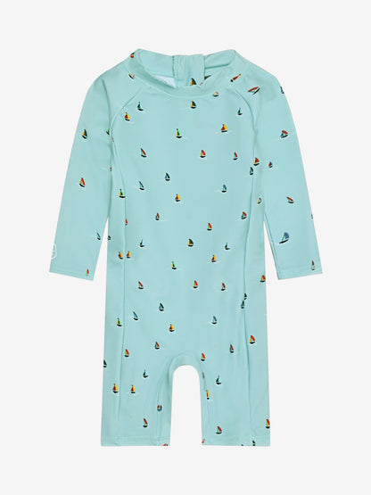 Color Kids UV Anzug mint mit Booten Baby Badeanzug Kinderkleider Winterthur Bärechind