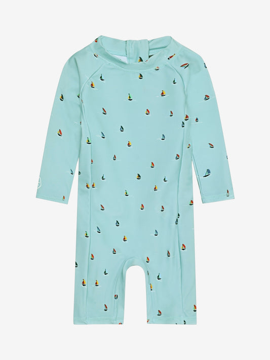 Color Kids UV Anzug mint mit Booten Baby Badeanzug Kinderkleider Winterthur Bärechind