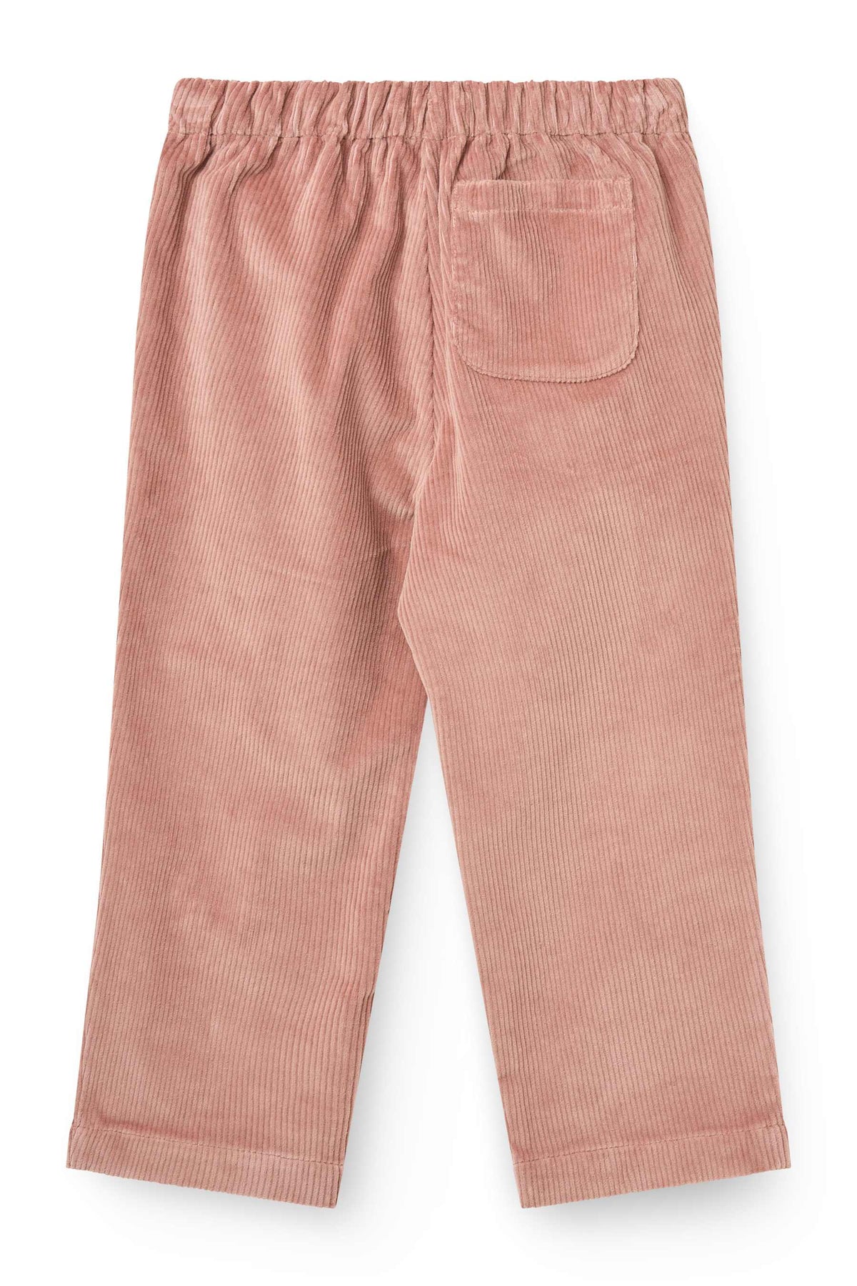 Verstellbarer Bindebund und seitliche Taschen der Cordhose im Detail