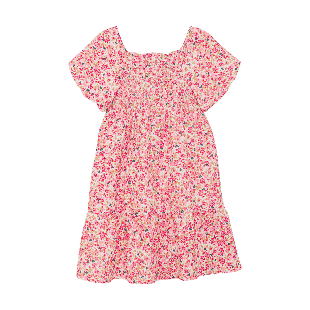 Blumenmuster vom Creamie Kinderkleid – nachhaltige Kindermode im Bärechind Winterthur, Zürich, Schweiz