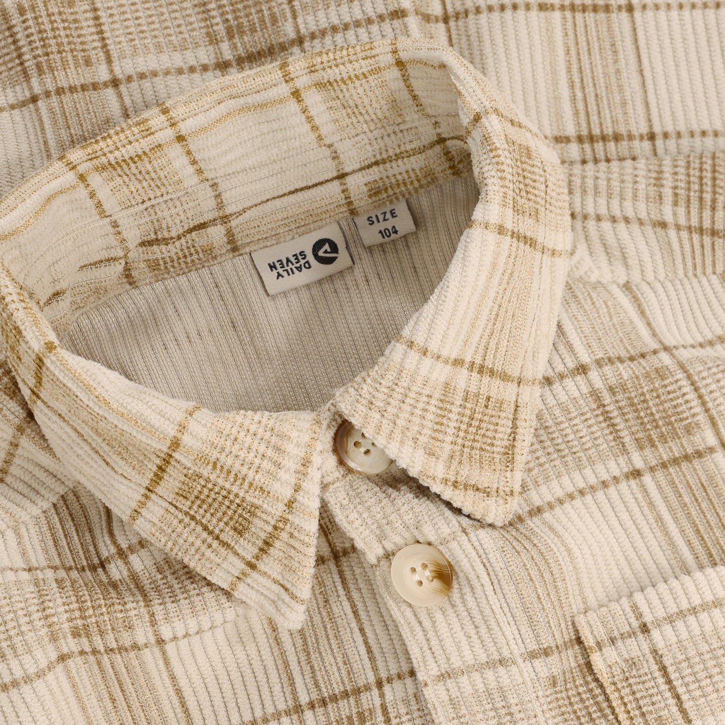 Daily Seven Overshirt Karo Braun bei Bärechind