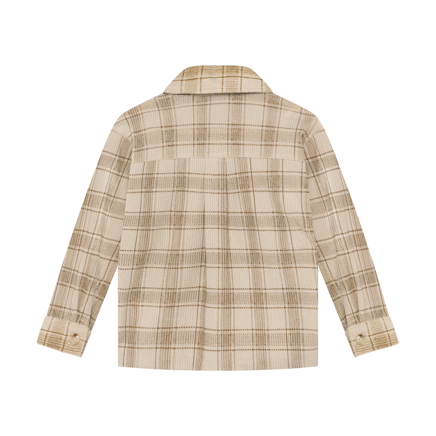 Kinder Overshirt mit Karomuster, Rückansicht