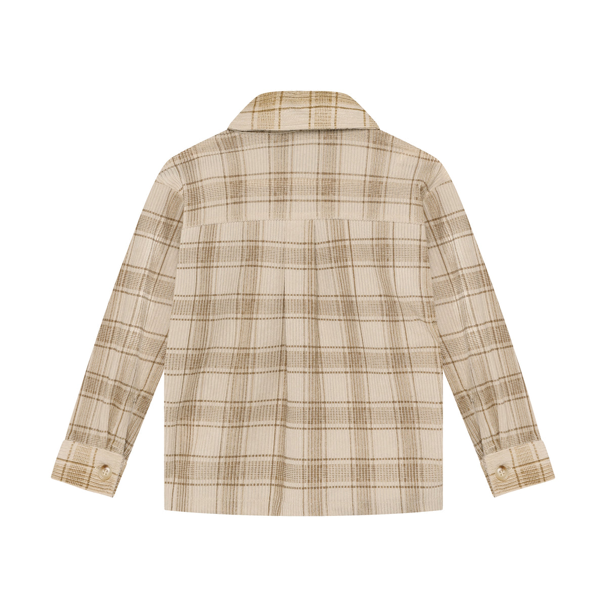 Kinder Overshirt mit Karomuster, Rückansicht