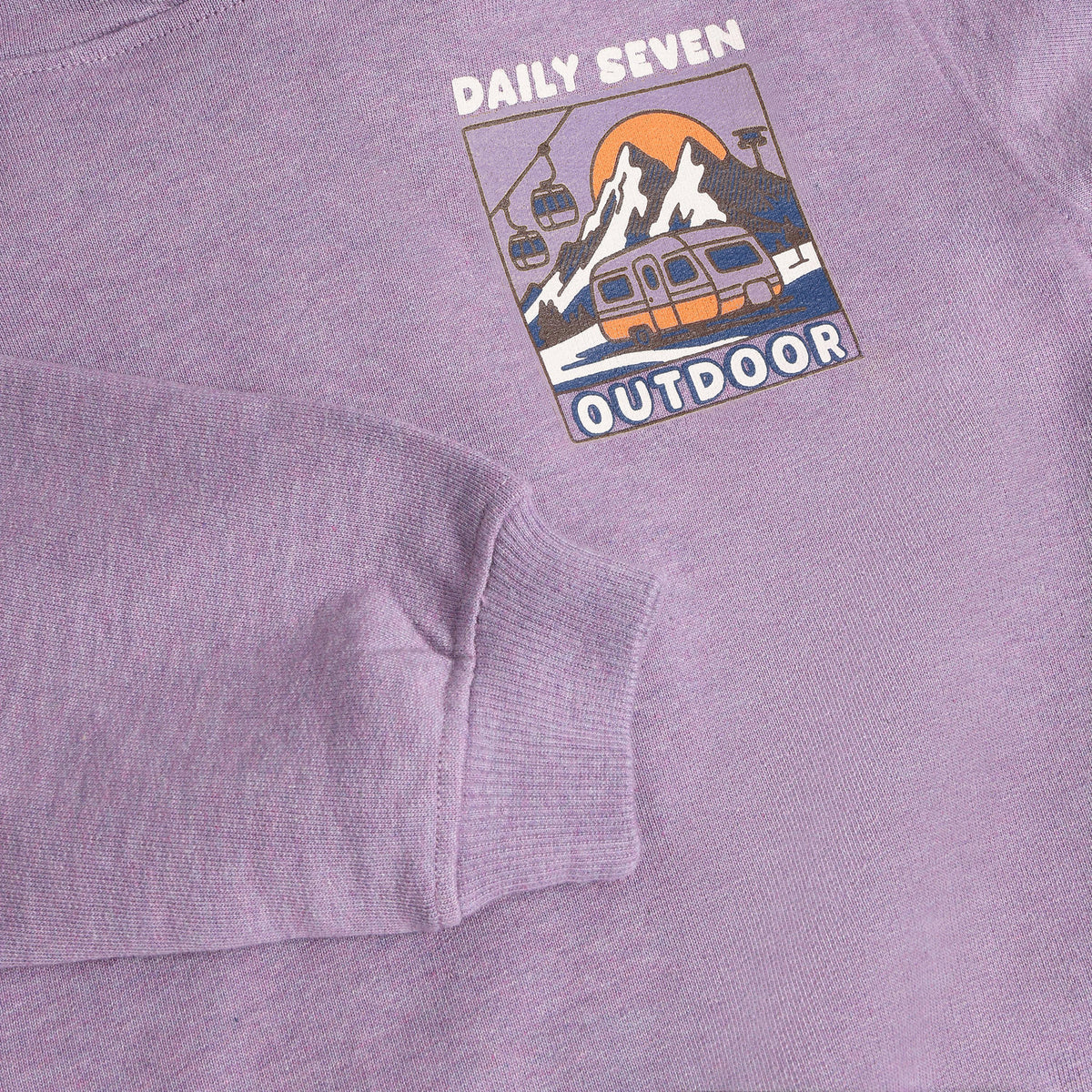 Daily Seven Oversized Hoodie Lavendel bei Bärechind