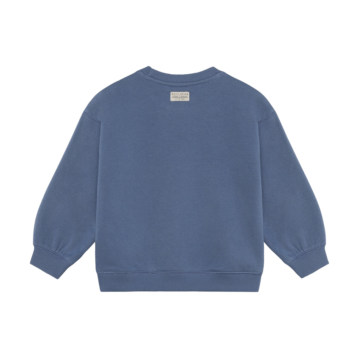 Kinder Sweatshirt aus weichem Baumwollmix, Rückansicht