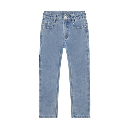 Dunkelblaue Straight Fit Jeans für Kinder