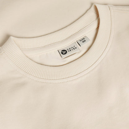 Daily Seven T-Shirt Basic Creme bei Bärechind
