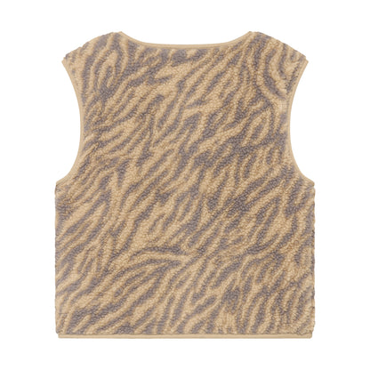Kinder Teddyweste aus weichem Fleece, Rückansicht