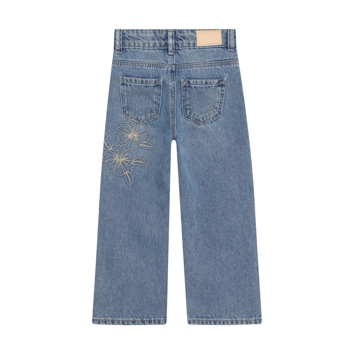 Weite Jeans aus 100 Prozent Baumwolle, Rückansicht