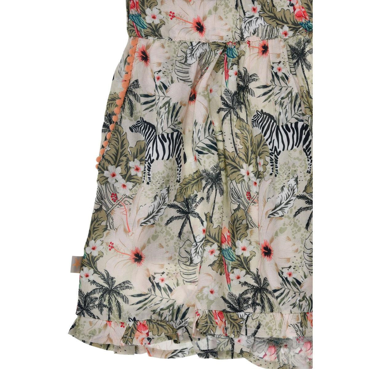 Mädchen Hosenrock mit Jungleprint und elastischem Bund – leichter Sommer Skort für Kinder bei Bärechind Winterthur Schweiz
