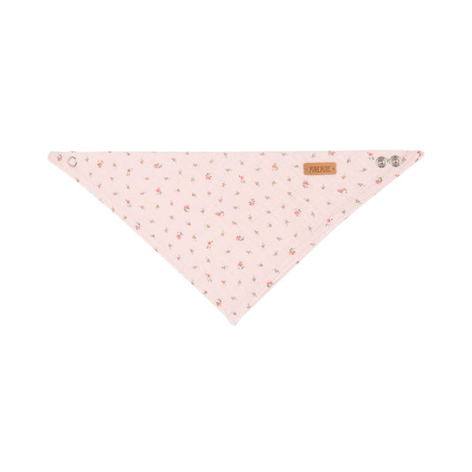 Pure Pure Dreieckstuch aus Musselin Bio Baumwolle mit Blumenprint rosa, zu kaufen im Bärechind Winterthur, Zürich Schweiz