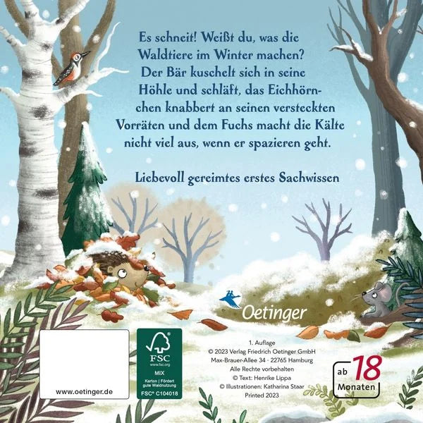 Einblick in das Buch Es wird Winter hier im Wald von Henrike Lippa