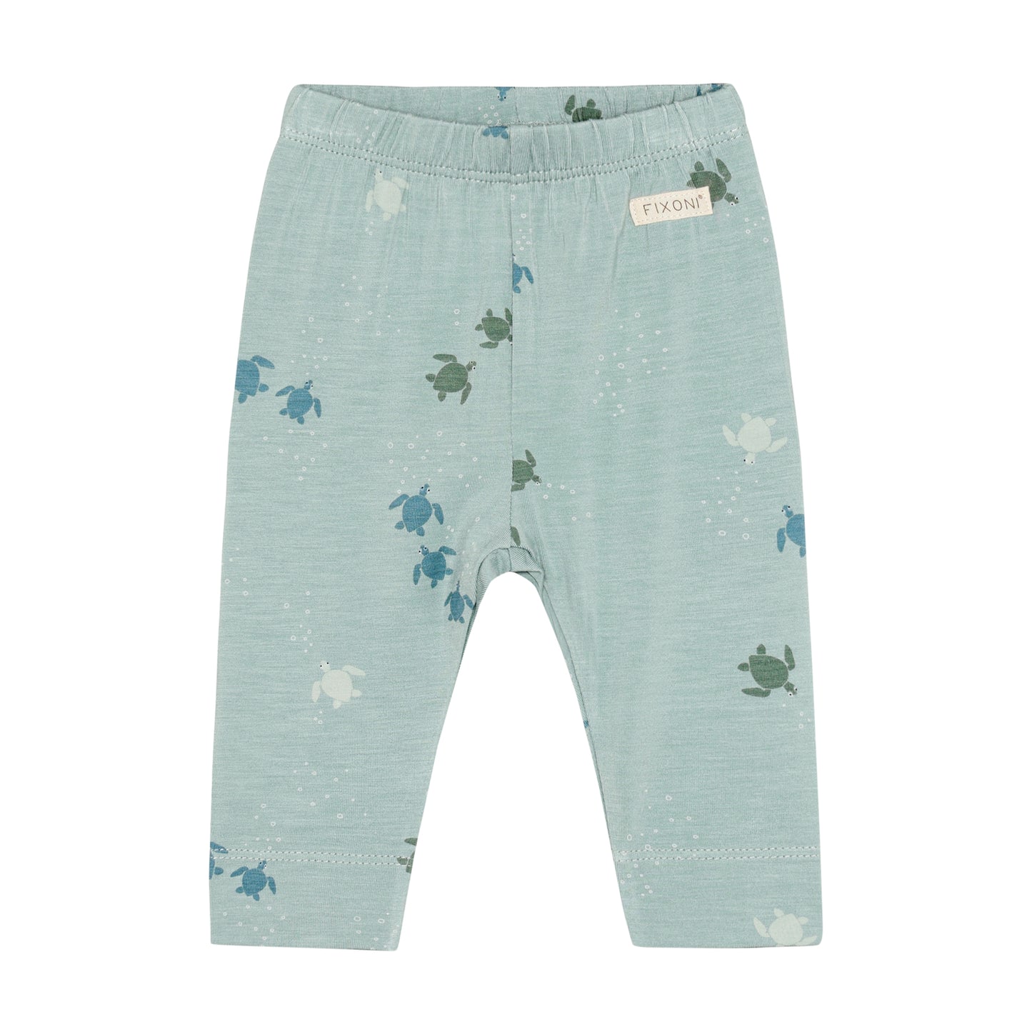 Fixoni Bambus Hose mit Schildkröten Print im Kinderladen Bärechind Winterthur Zürich Schweiz für nachhaltige Kinderkleider und Babykleider.