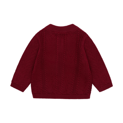 GOTS zertifizierter Baby Cardigan aus 100% Baumwolle