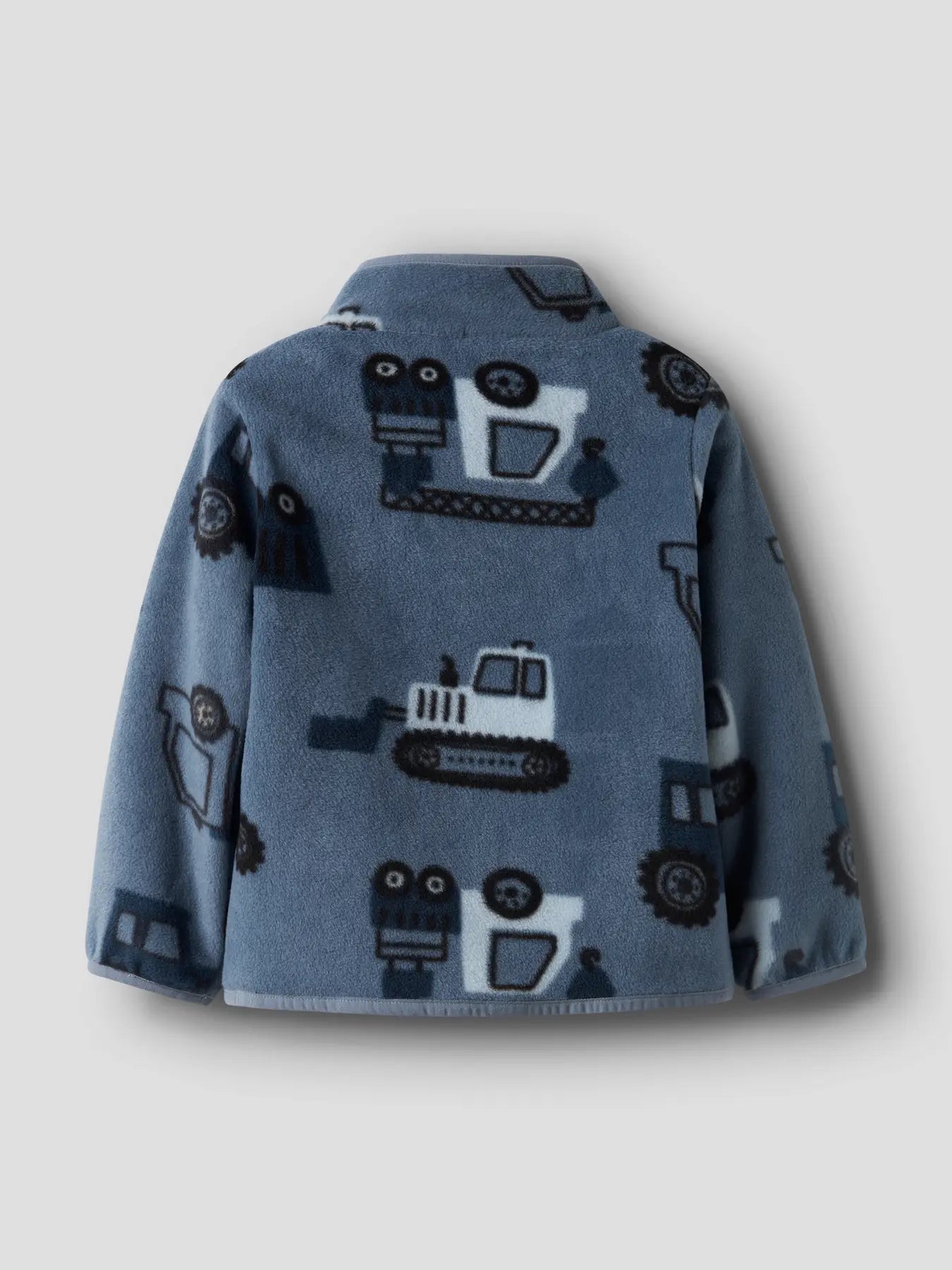 Rückseite der NAME IT Fleecejacke mit Fahrzeug Print im Bärechind Winterthur Zürich Schweiz