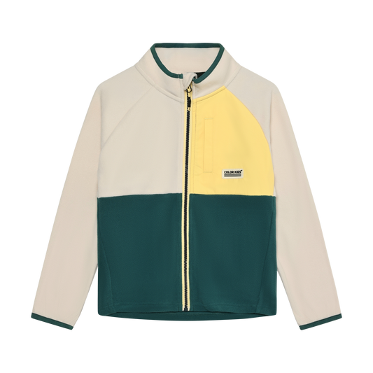 Mehrfarbige Fleecejacke aus Recyclingpolyester von Color Kids im Kinderladen Bärechind Winterthur Zürich Schweiz kaufen