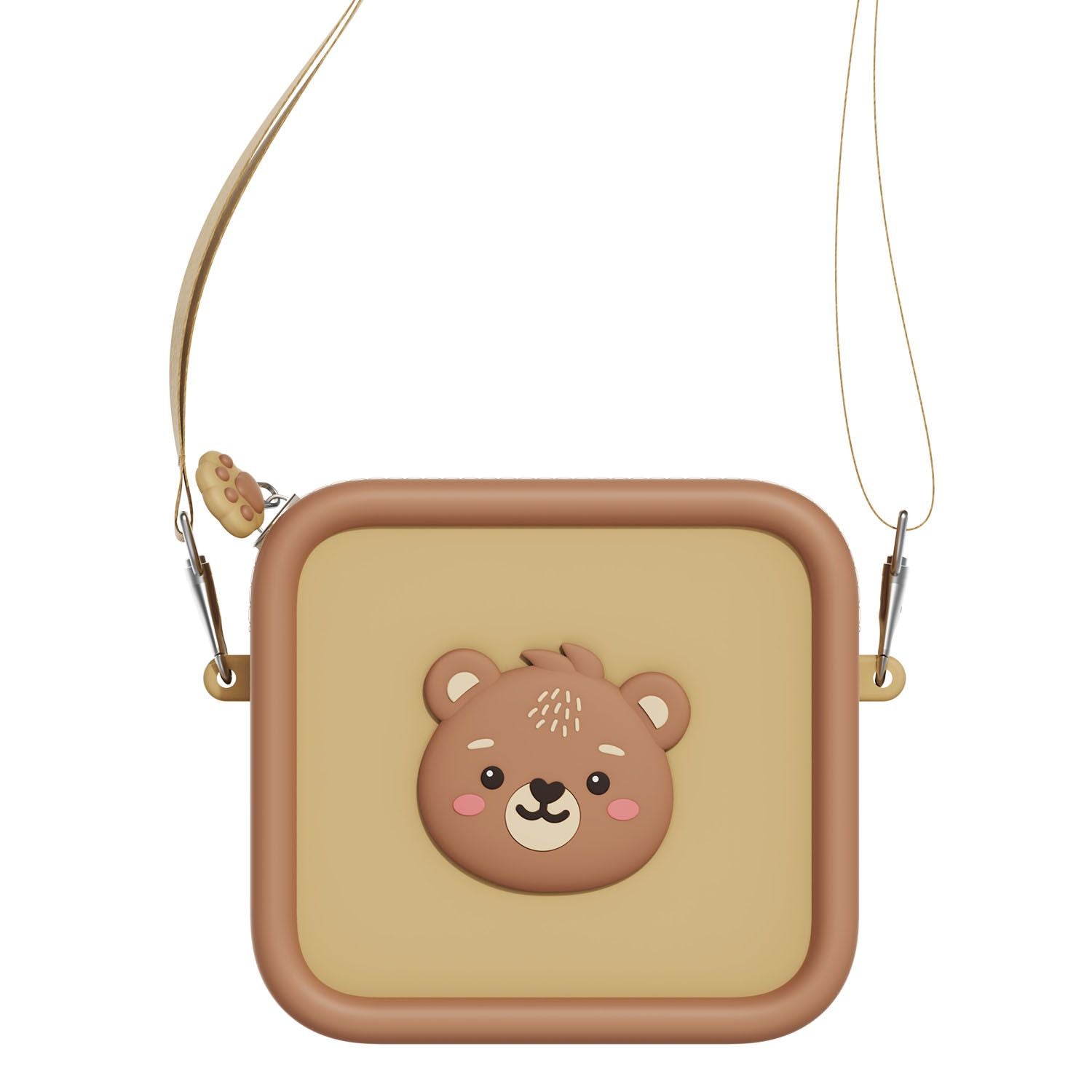 Silikon Tasche im Bären-Design für die Zoofamily Kinderkamera, erhältlich bei Bärechind Winterthur.