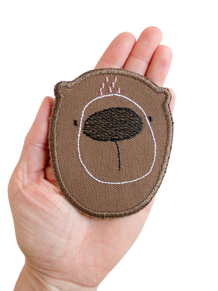 Halfbird Knie-Flicken Otter kaufen im Bärechind Winterthur – praktischer Bügelflicken für Kinderkleidung.