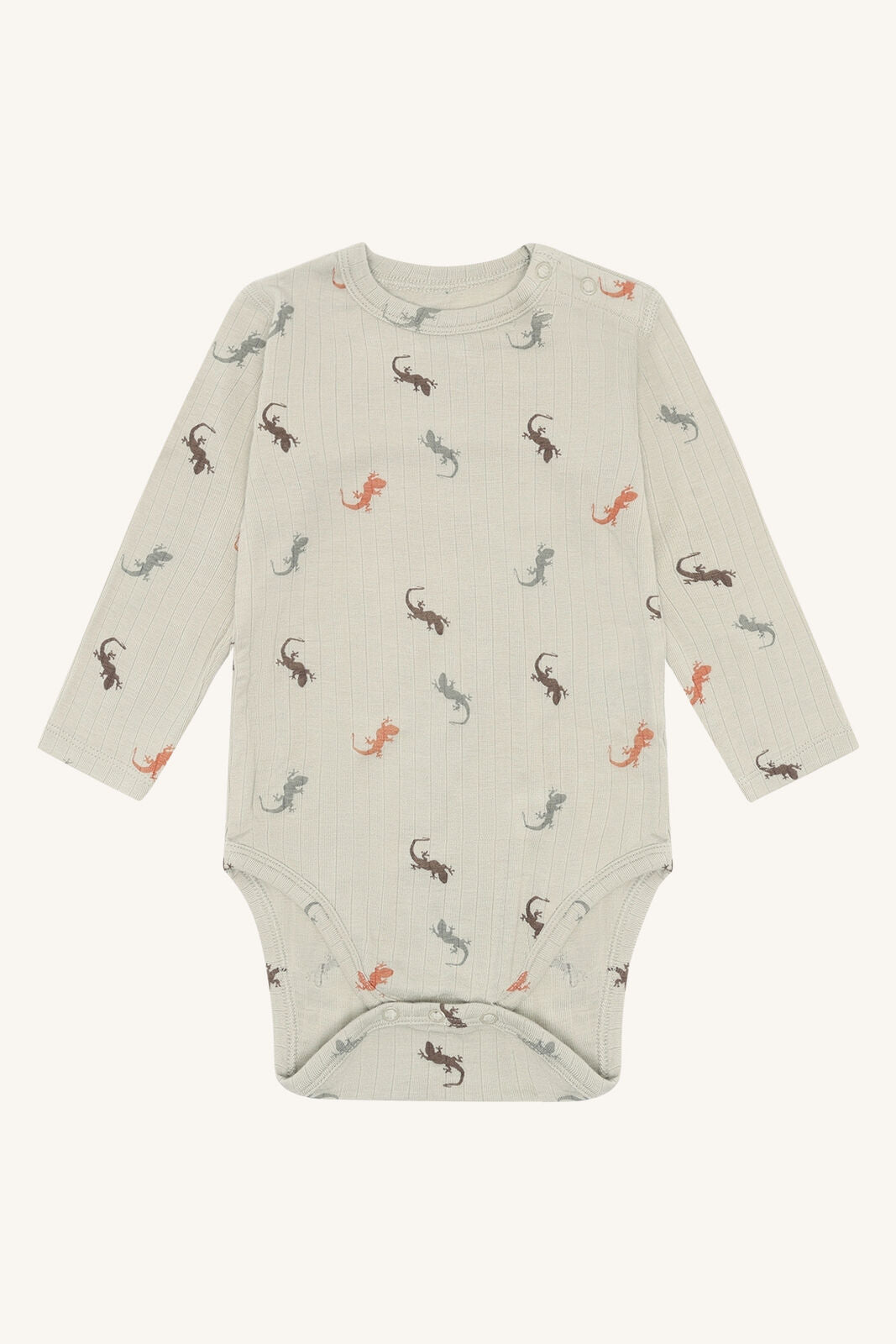 Hust&Claire Buller Bambus Body mit Eidechsenmuster für Babys bei Bärechind in Winterthur, Zürich, Schweiz.