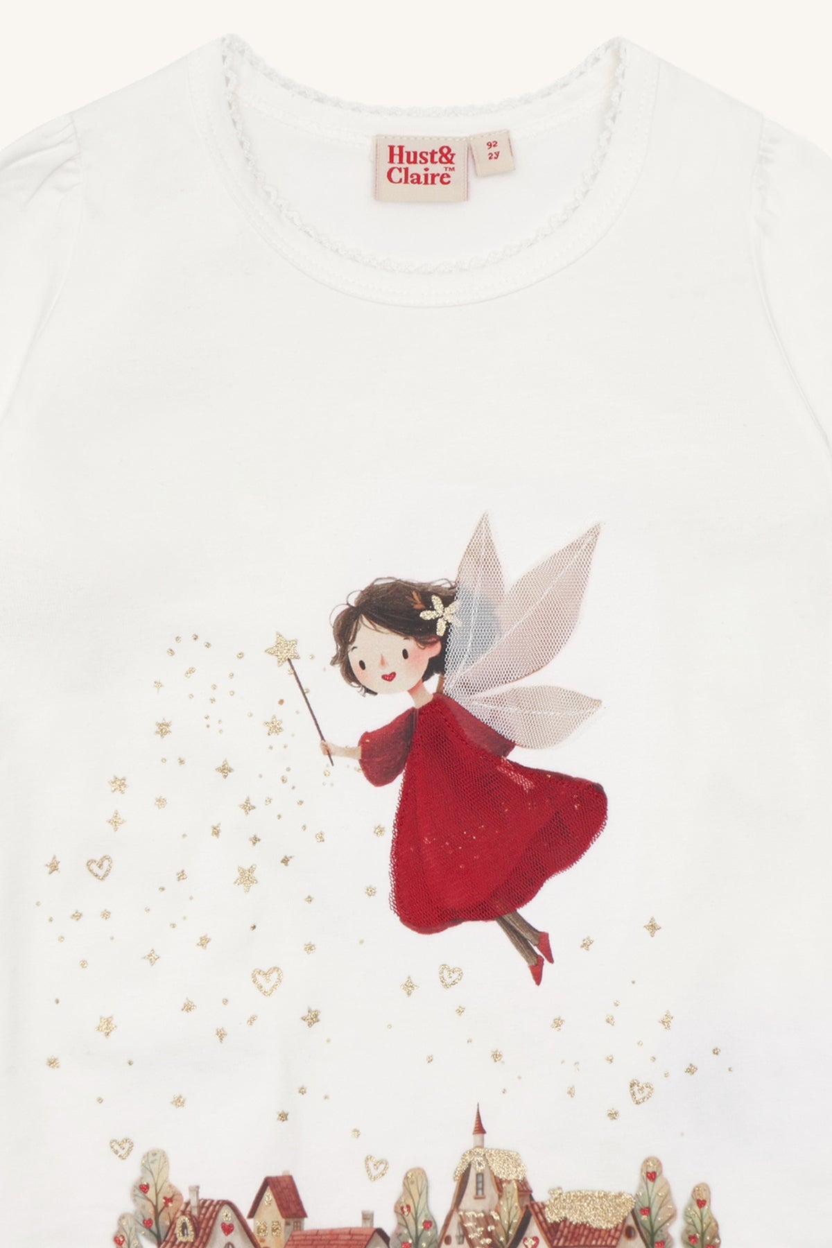 Hust & Claire Alma Langarmshirt Weihnachtsfee in Sugar, Ansicht 2