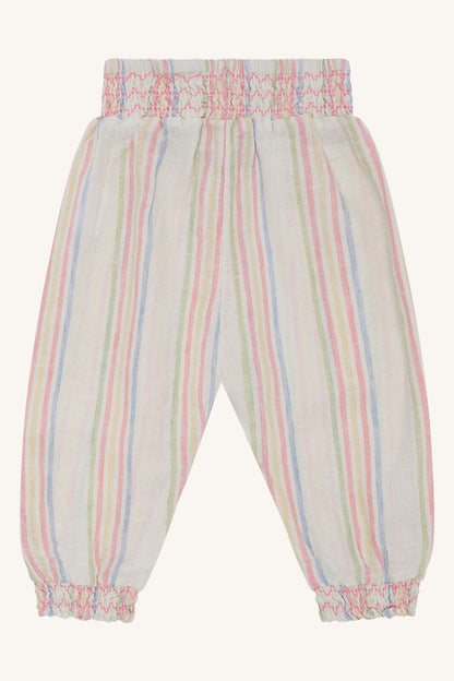 Hust&Claire Baumwollhose mit pastellfarbenen Streifen für Babys, Bärechind Winterthur Zürich Schweiz