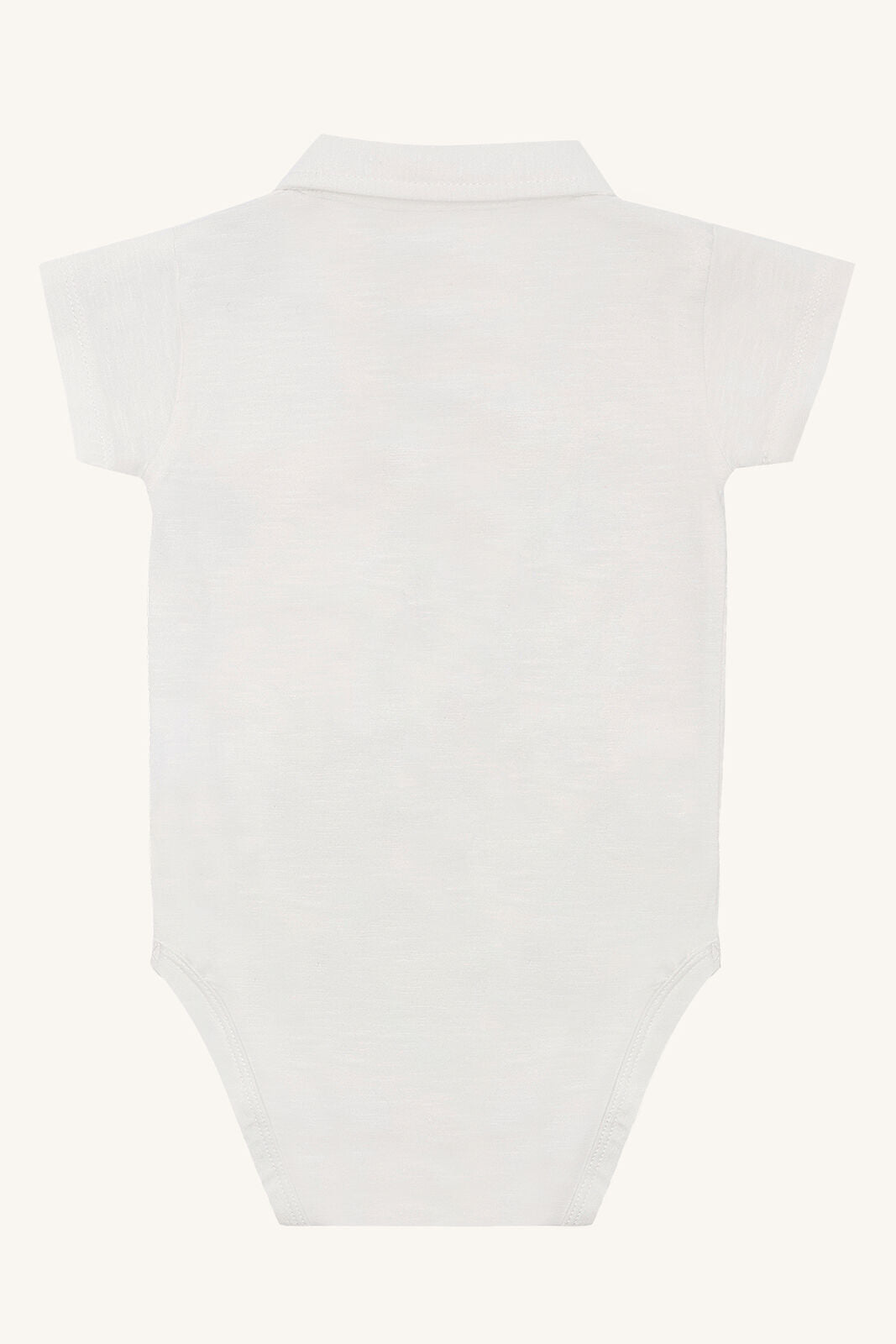 Rückansicht des Hust&Claire Boye Slub Bodys in Weiss aus Bio-Baumwolle, Bärechind Winterthur Zürich Schweiz.