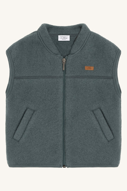 Emilo Merino Weste in Balsam Green, Vorderansicht